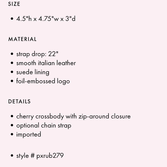 Kate Spade Novelty Picnic micro cherry crossbody handbag purse - Picture 8 of 8